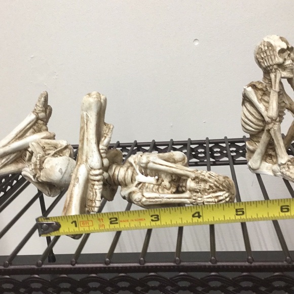 New Three Skeletons Poses Hear No Evil, See No Evil ,Speak No Evil Art - Picture 10 of 13